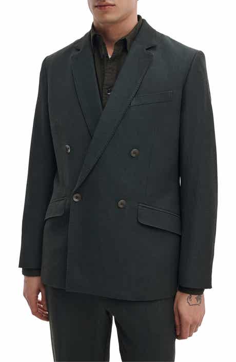 Butler Double Breasted Wool Blend Blazer