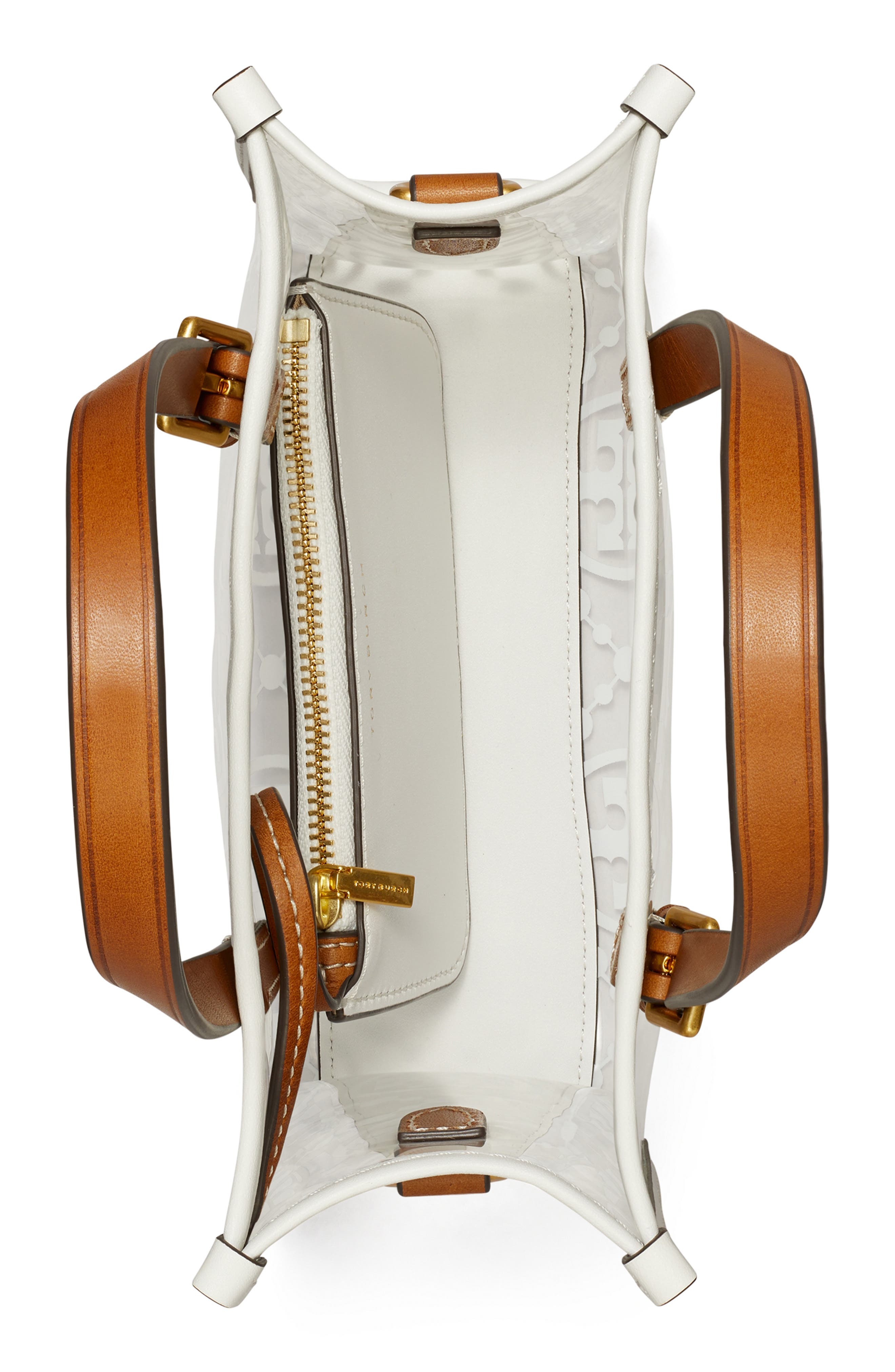 Tory Burch Mini T Monogram Square Tote, Alternate, color, 