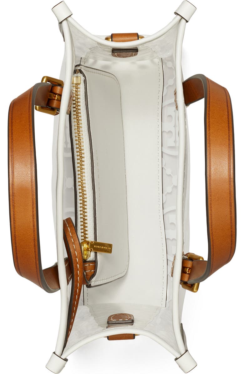 Tory Burch Mini T Monogram Square Tote, Alternate, color,