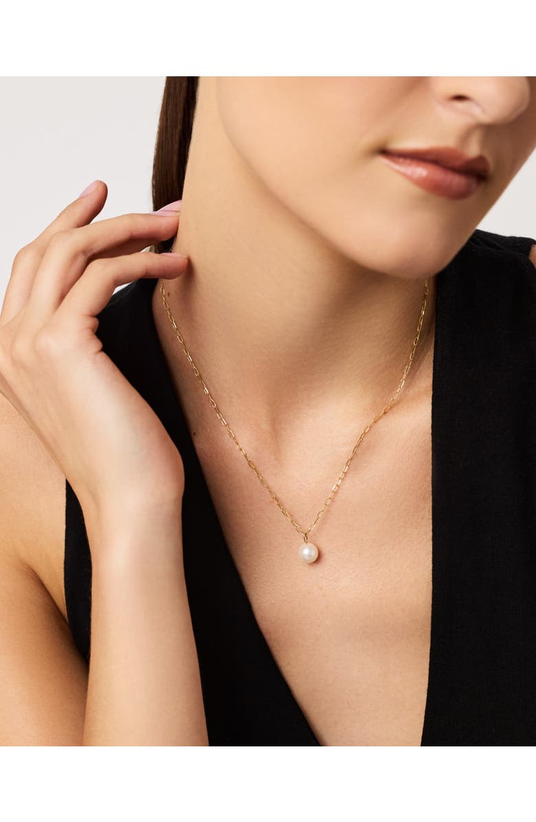 Ana Luisa Gold Pendant - Gold Round Pearl Necklace, Alternate, color,