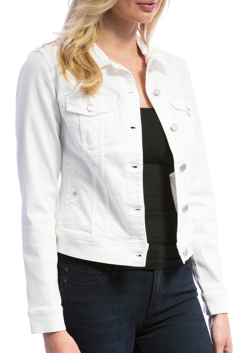 Liverpool Denim Jacket, Alternate, color, BRIGHT WHITE