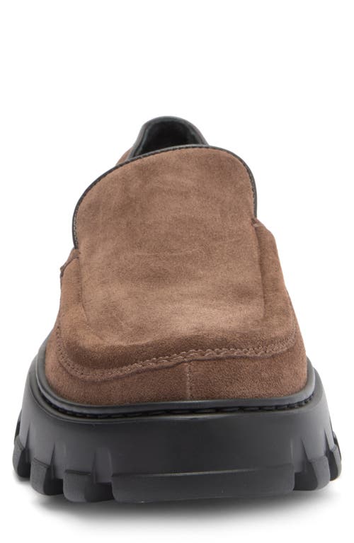 Stuart Weitzman Anders Platform Slip-on Shoe In Brown