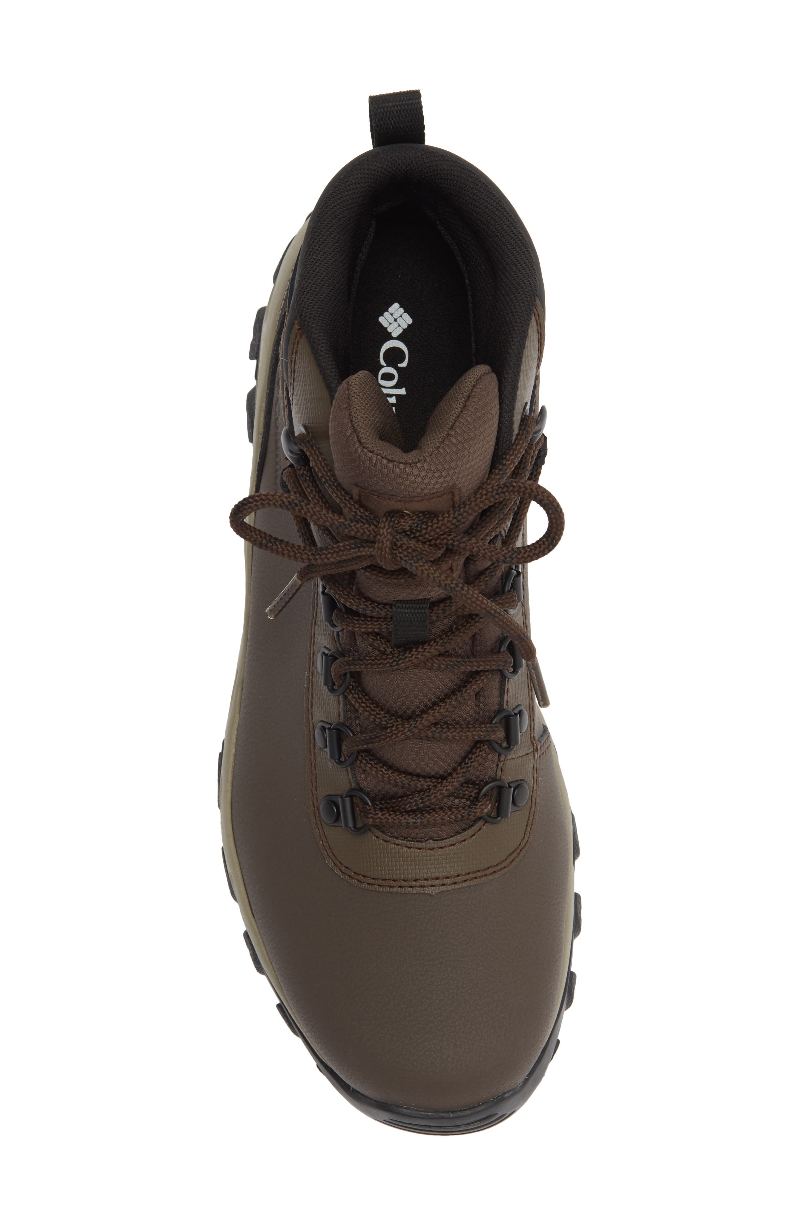Newton Explorer Leather Waterproof Hiking Boot, Alternate, color, CORDOVAN/ STONE GREEN