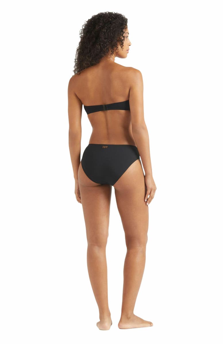 Vilebrequin Women's Solid Midi Brief Bikini Bottom, Alternate, color, Noir