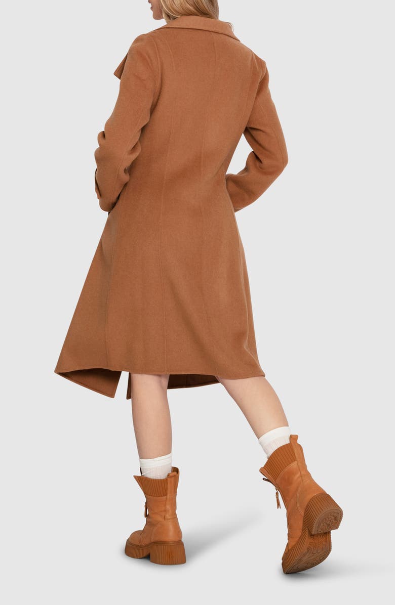 Belle & Bloom Envy Me Asymmetric Zip Wool Blend Coat, Alternate, color, 