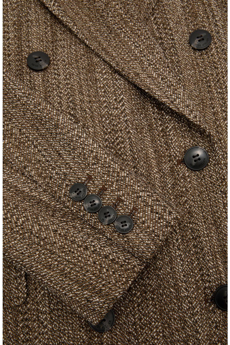 Inessa Wool Coat, Alternate, color, BROWN