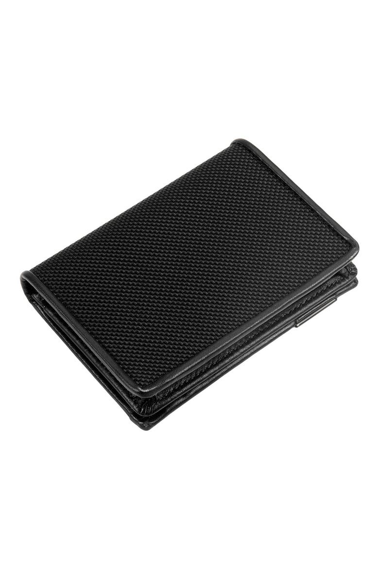 Alpha ID Lock™ Shielded Gusseted Card & ID Case, Alternate, color, BLACK