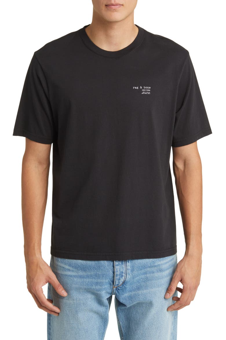 Logo T-Shirt, Main, color, BLACK
