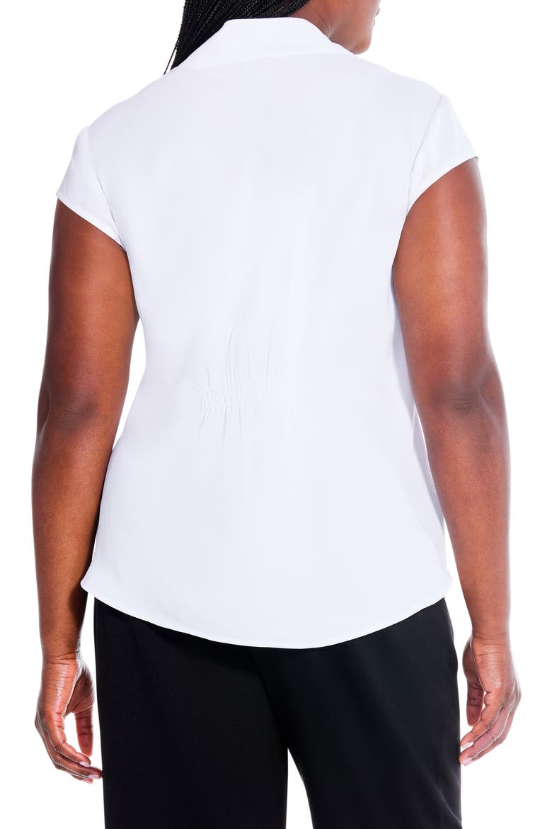 Day to Night Cap Sleeve Top, Alternate, color, PAPER WHITE