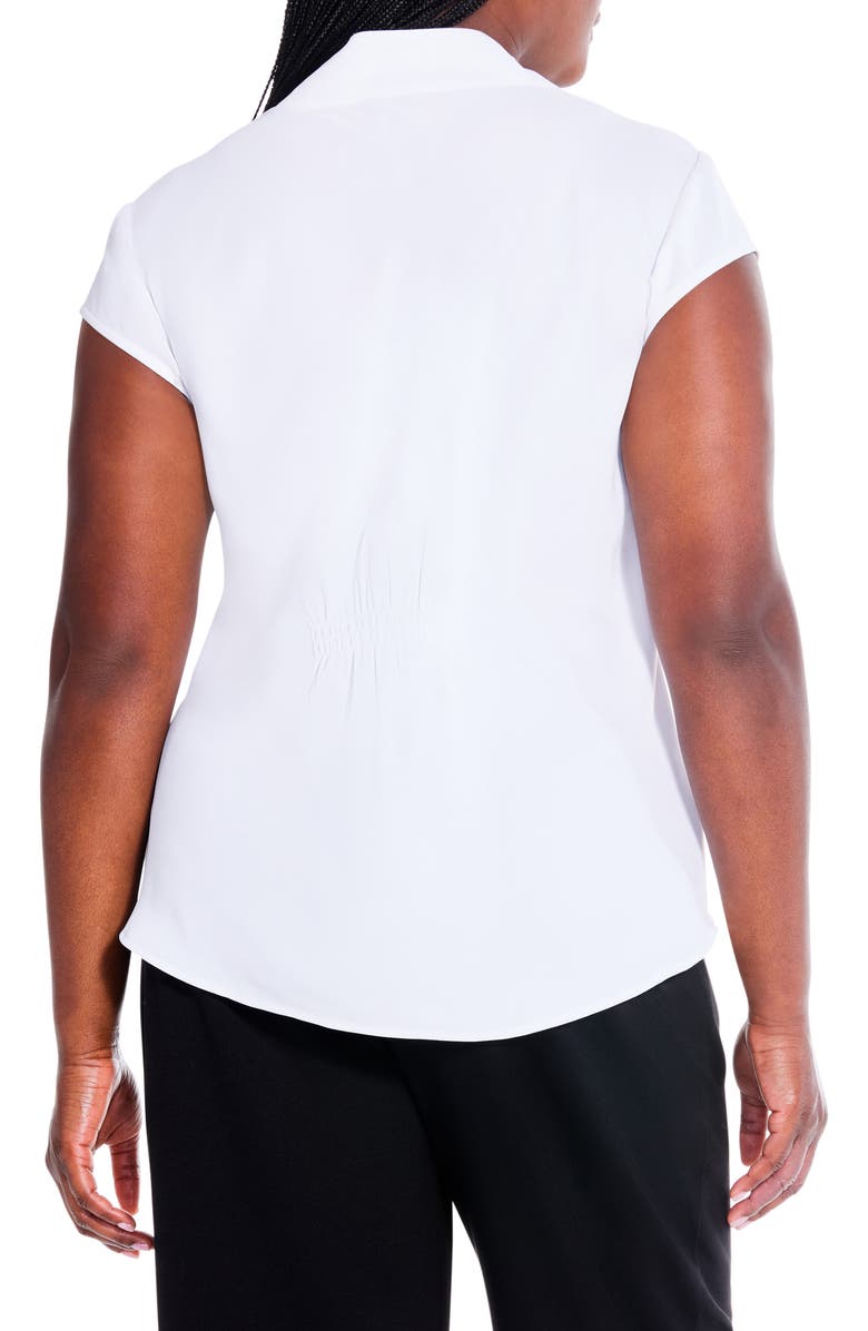 NIC+ZOE Day to Night Cap Sleeve Top, Alternate, color, Paper White