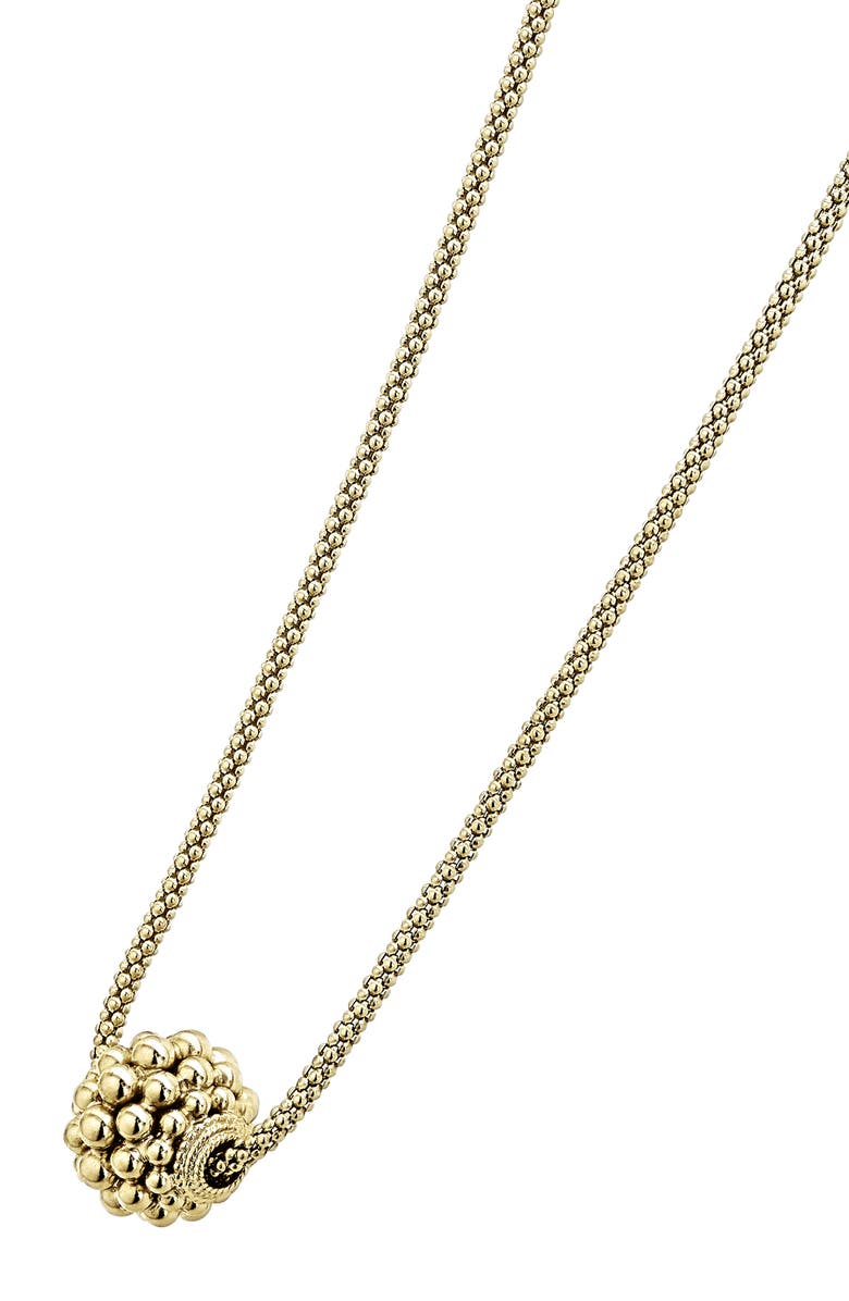 LAGOS Caviar Gold Ball Beaded Necklace, Alternate, color, Gold