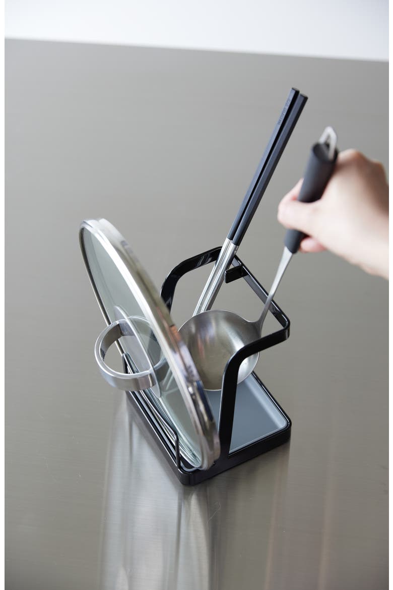 Lid/Ladle Storage Stand, Alternate, color, BLACK