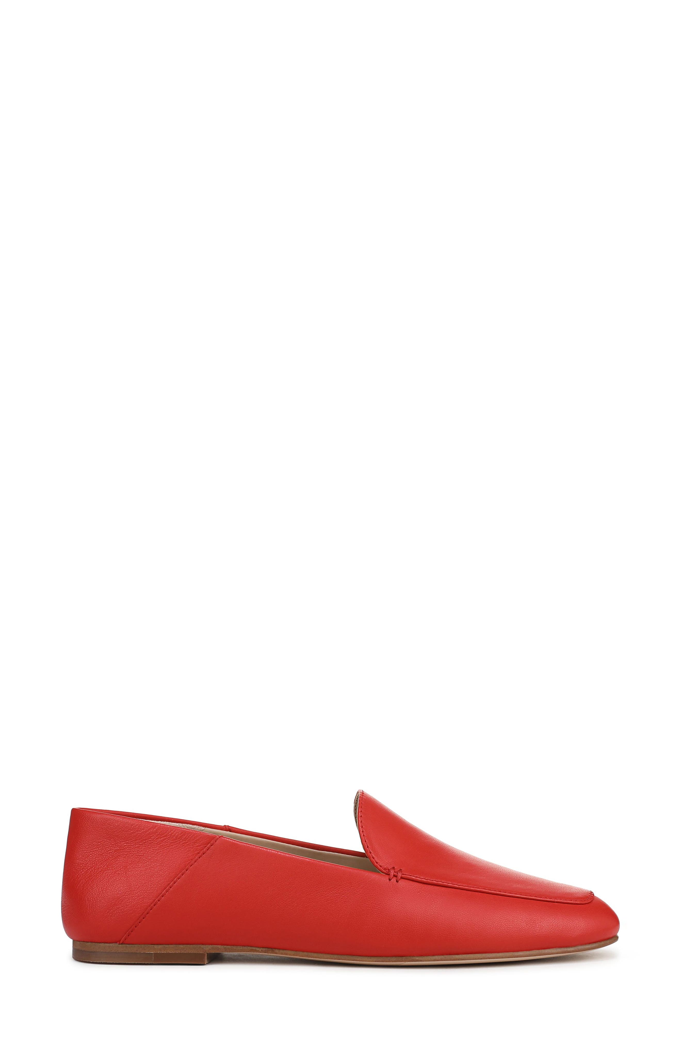 Yelena Almond Toe Loafer, Alternate, color, TOMATO