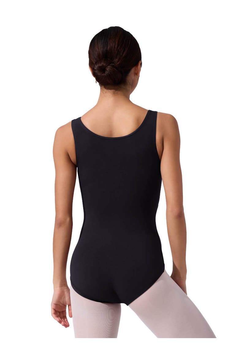 High-Neck Tank Leotard, Alternate, color, black