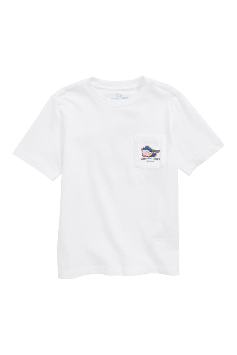 Boston Whale Pocket T-Shirt, Main, color, WHITE CAP