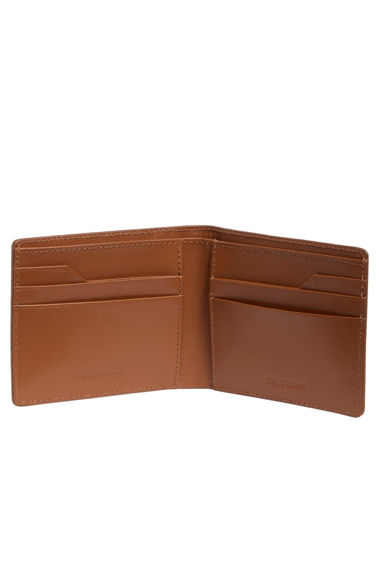 Cole Haan Evan Slim Bifold Leather Wallet, Alternate, color, British Tan