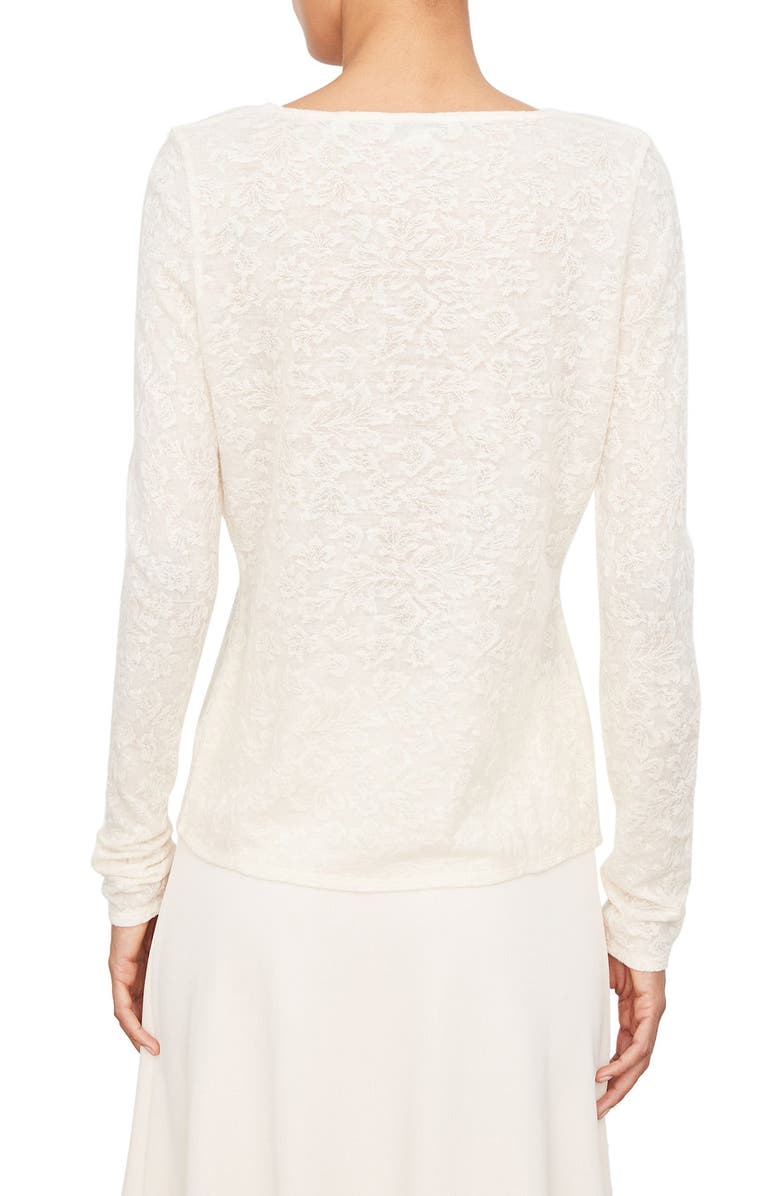 Vince Leaf Pattern Long Sleeve T-Shirt, Alternate, color,