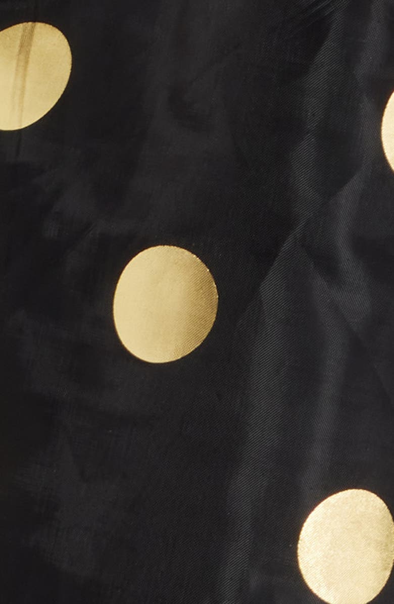 Sister Jane Swing Spot Organza Babydoll Minidress, Alternate, color, Black