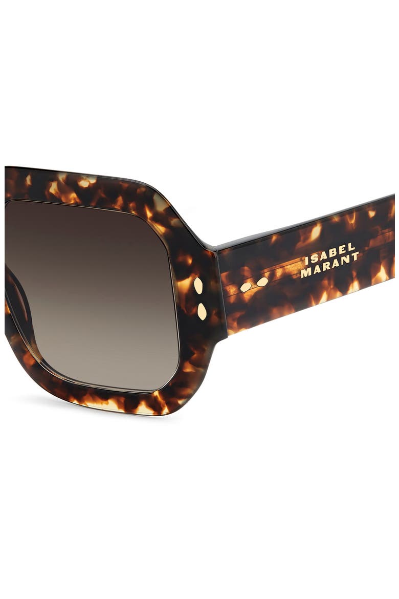51mm Square Sunglasses, Alternate, color, HAVANA/ BROWN SF