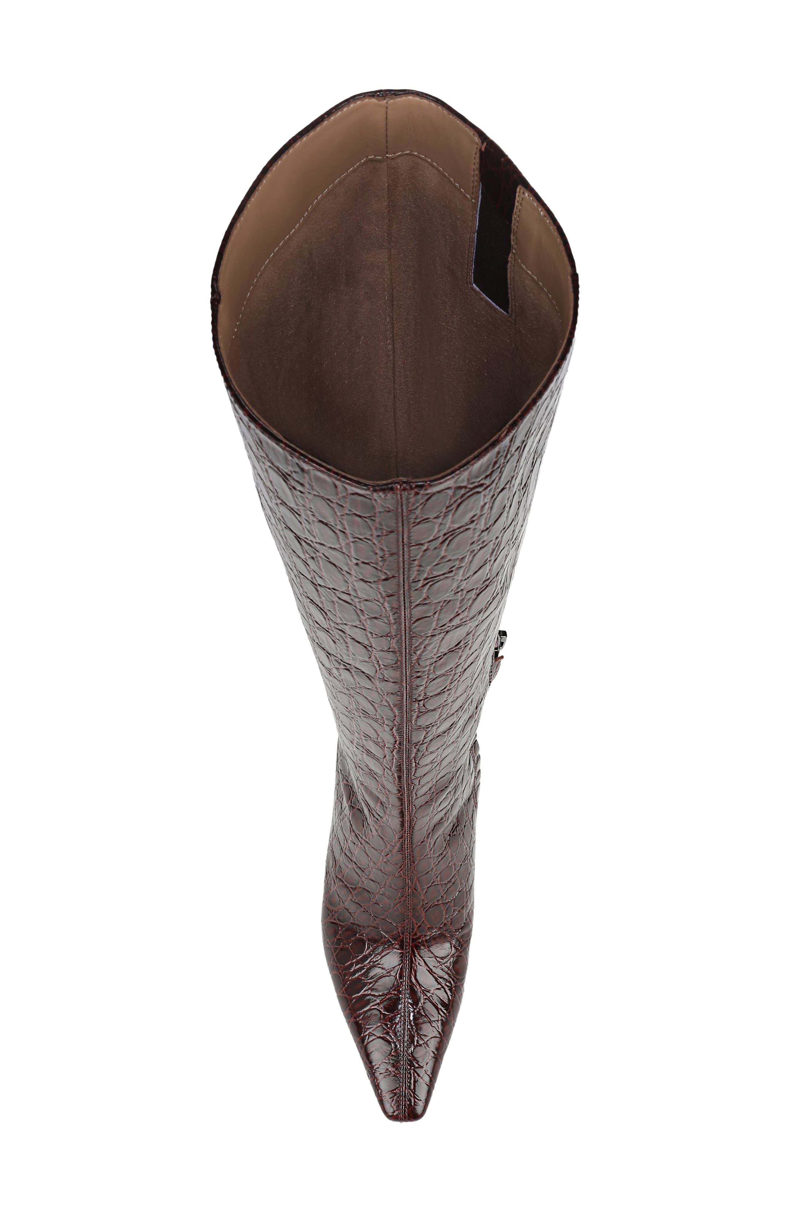 Sylvia Knee High Boot, Alternate, color, DARK MERLOT