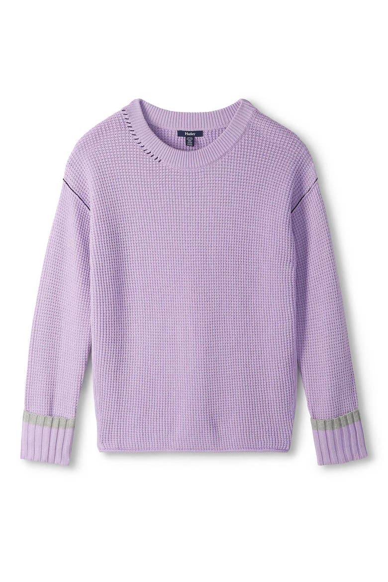 Waffle Knit Sweater, Alternate, color, LIGHT LILAC