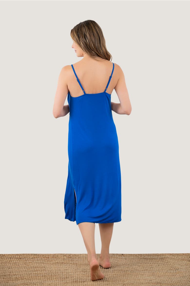 Lover Midi Nightgown, Alternate, color, Cobalt