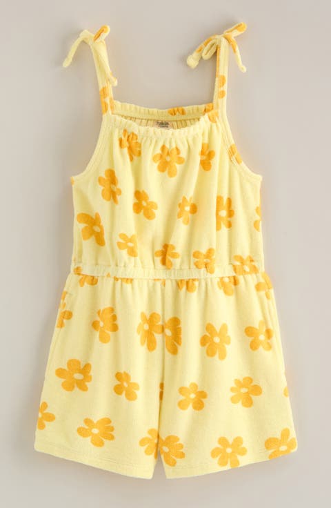 Kids' Bow Strap Cotton Terry Shorts (Toddler, Little Kid & Big Kid)