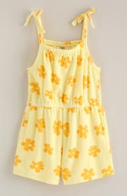 Tucker + Tate Kids' Bow Strap Cotton Terry Romper