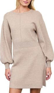 AUGUST SKY Tie Back Long Sleeve Minidress