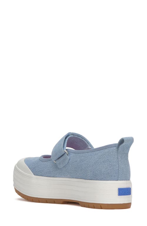 Keds Women's Mary Jane Denim Canvas Sneakers In Light Blue