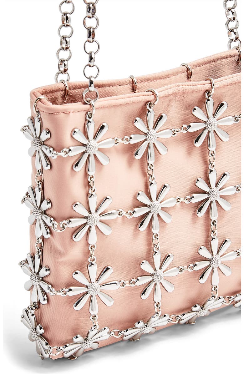 Topshop Daisy Cage Shoulder Bag, Alternate, color,