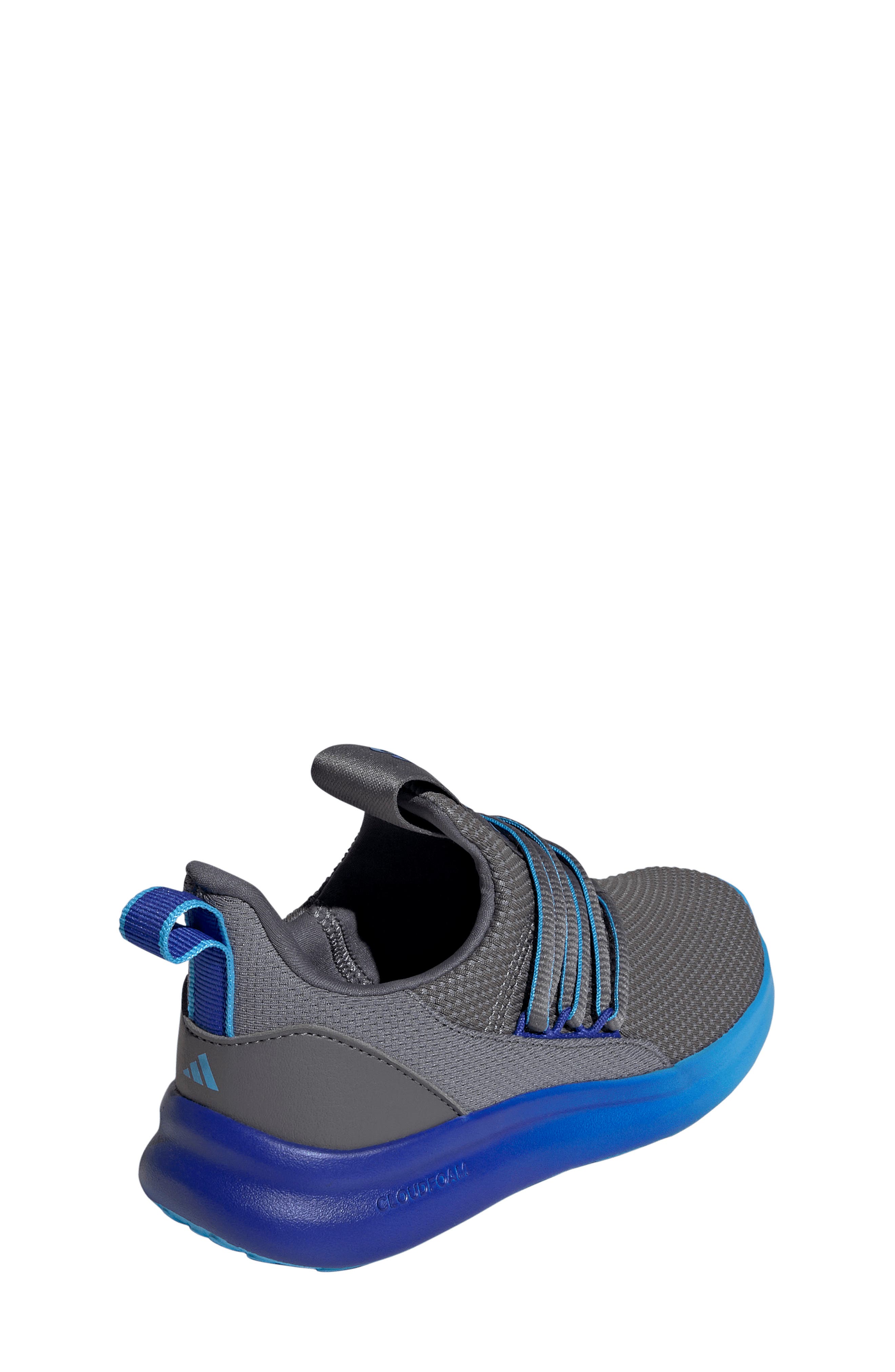 adidas Kids' Lite Racer Adapt 7.0 Sneaker, Alternate, color, Grey Aquamarine/ Blue