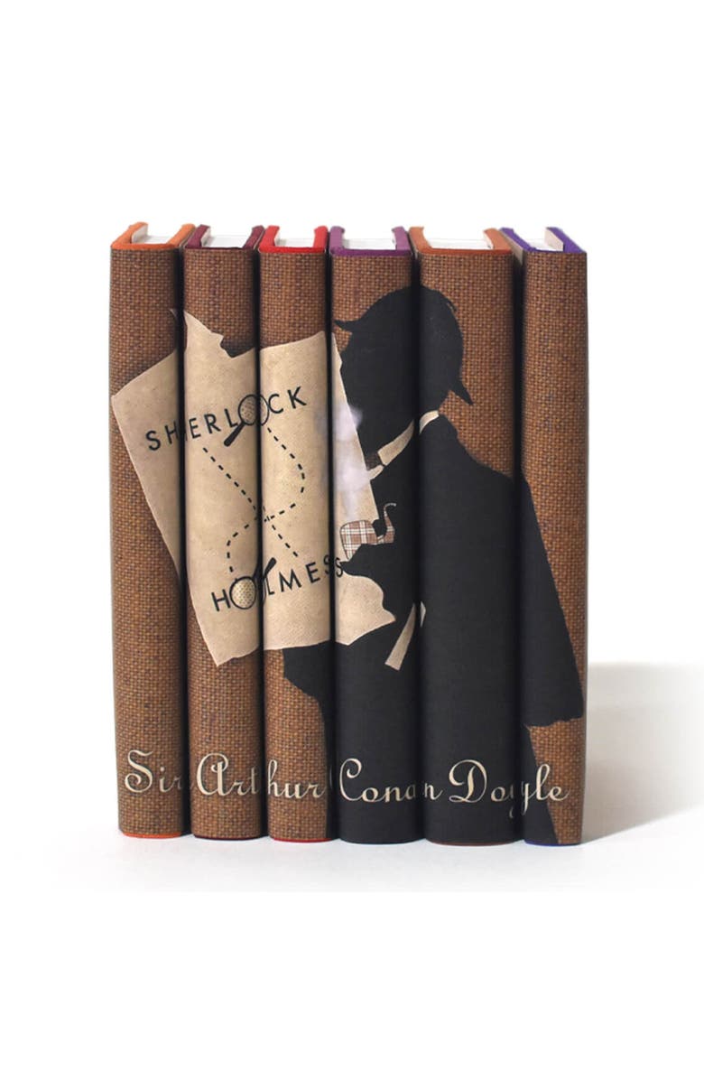 Juniper Books Sherlock Holmes Book Set, Main, color, Brown