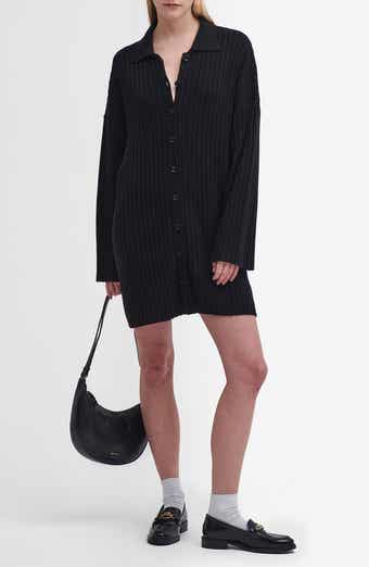 Barbour Claudette Long Sleeve Cotton Blend Sweater Dress