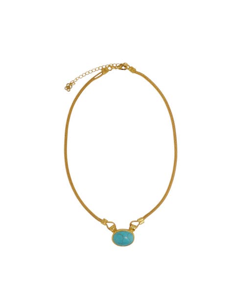 Daphne Turquoise Chain Necklace