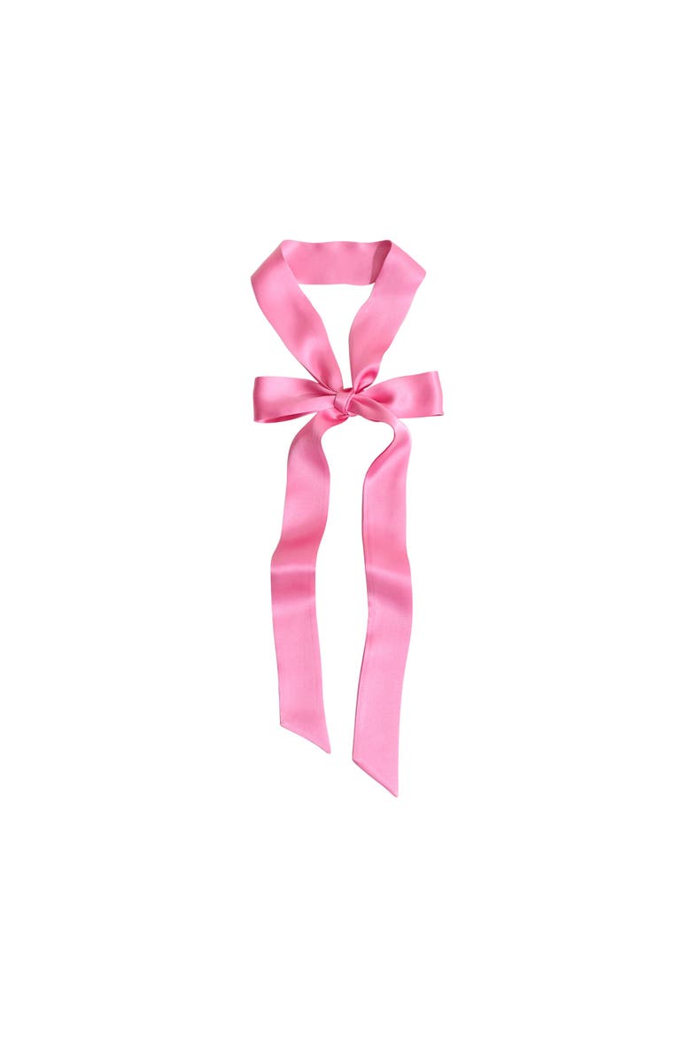 "La Collectionneuse" Silk Ribbon Scarf, Main, color, Pink