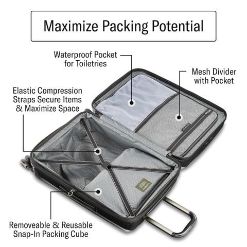 C-LITE Hardside 20-Inch Carry-On Spinner Luggage
