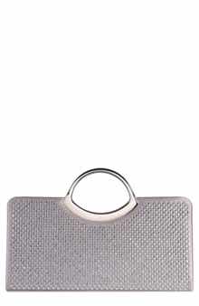 LADY COUTURE Tango Rhinestone Satin Clutch