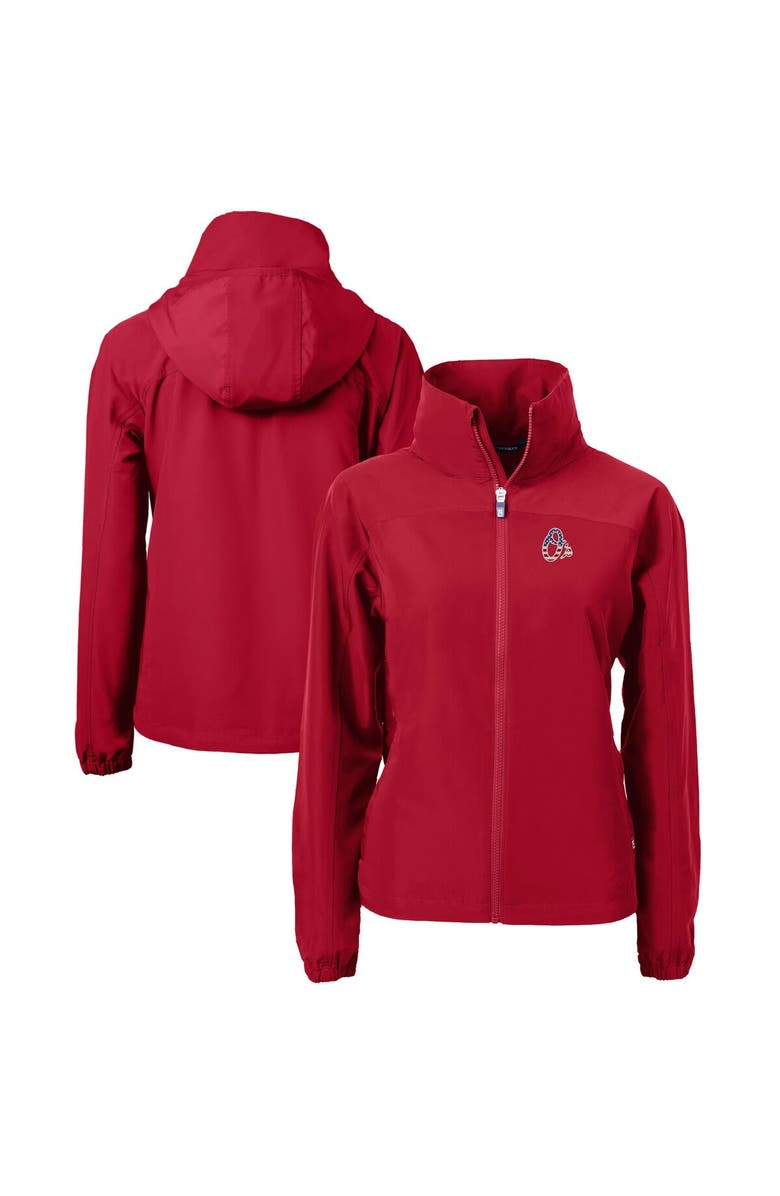 Cutter & Buck Women's Cutter & Buck Red Baltimore Orioles Charter Eco Recycled Full-Zip Jacket, Alternate, color,