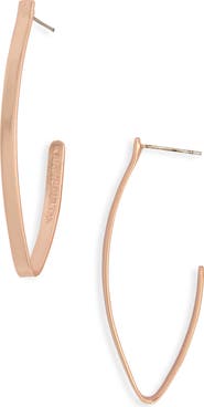 Karine Sultan Wishbone Hoop Earrings