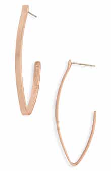 Karine Sultan Wishbone Hoop Earrings