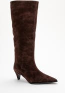 Forever & Always Shoes Siora Leather Knee High Boot