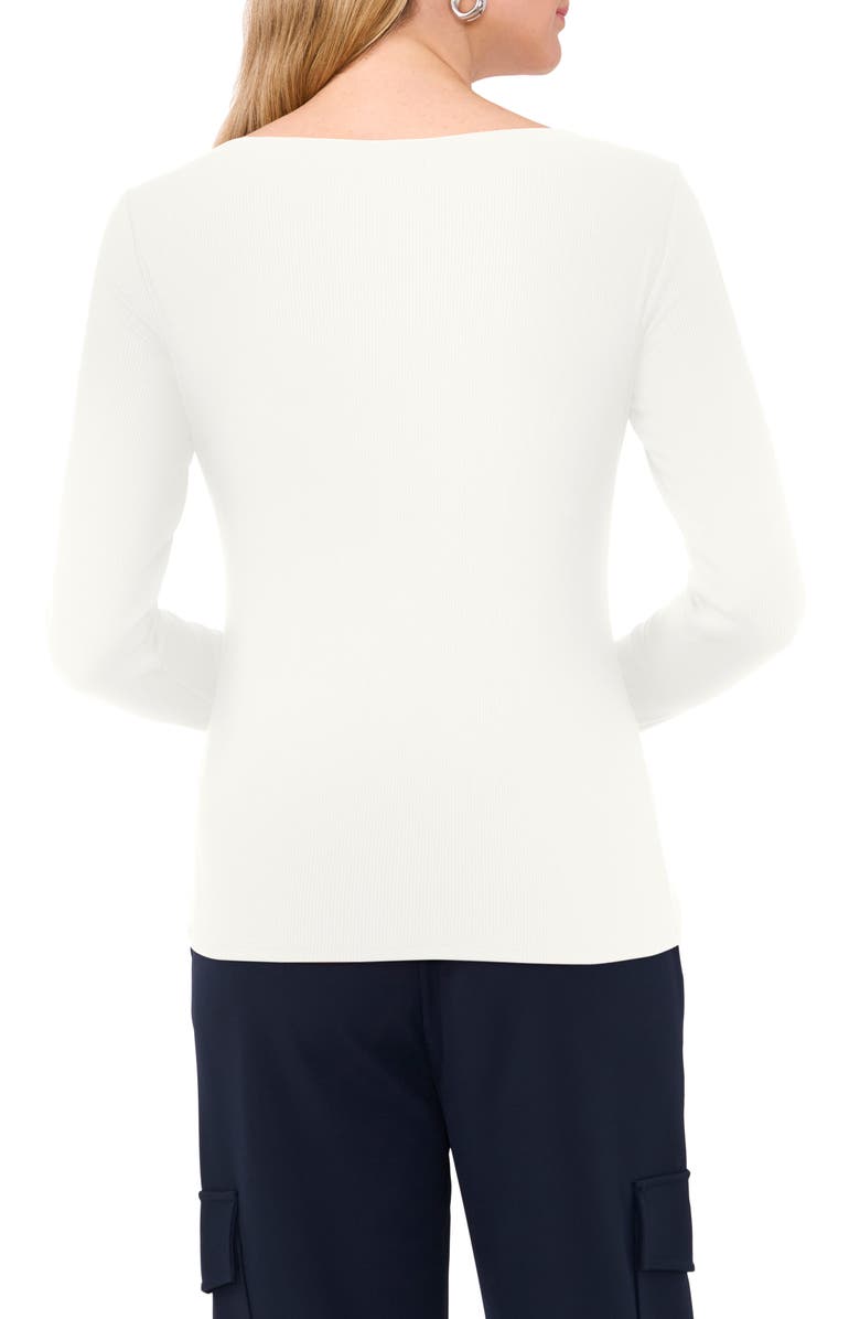 Halogen<sup>®</sup> Long Sleeve Boat Neck T-Shirt, Alternate, color, New Ivory