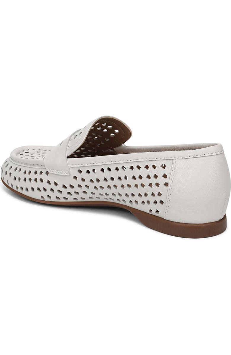 Naturalizer Bloom Perforated Penny Loafer, Alternate, color, Warm White