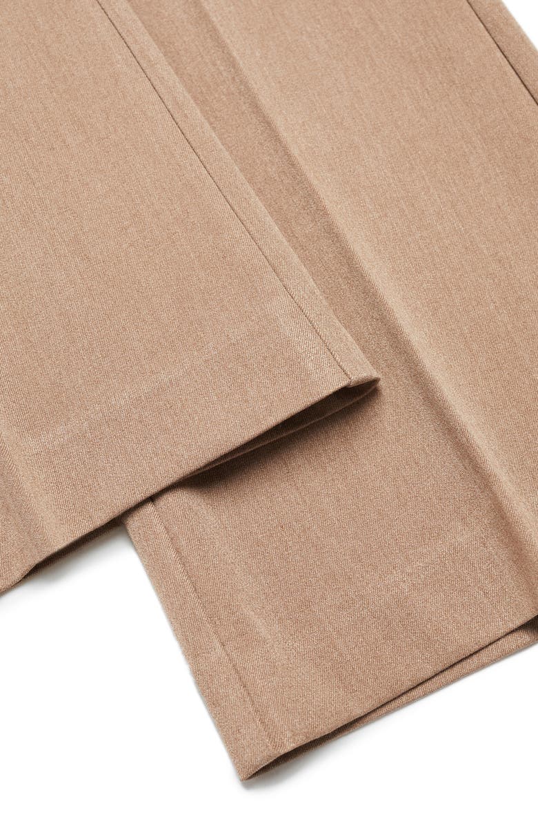 MANGO Flare Leg Ankle Pants, Alternate, color, Medium Brown