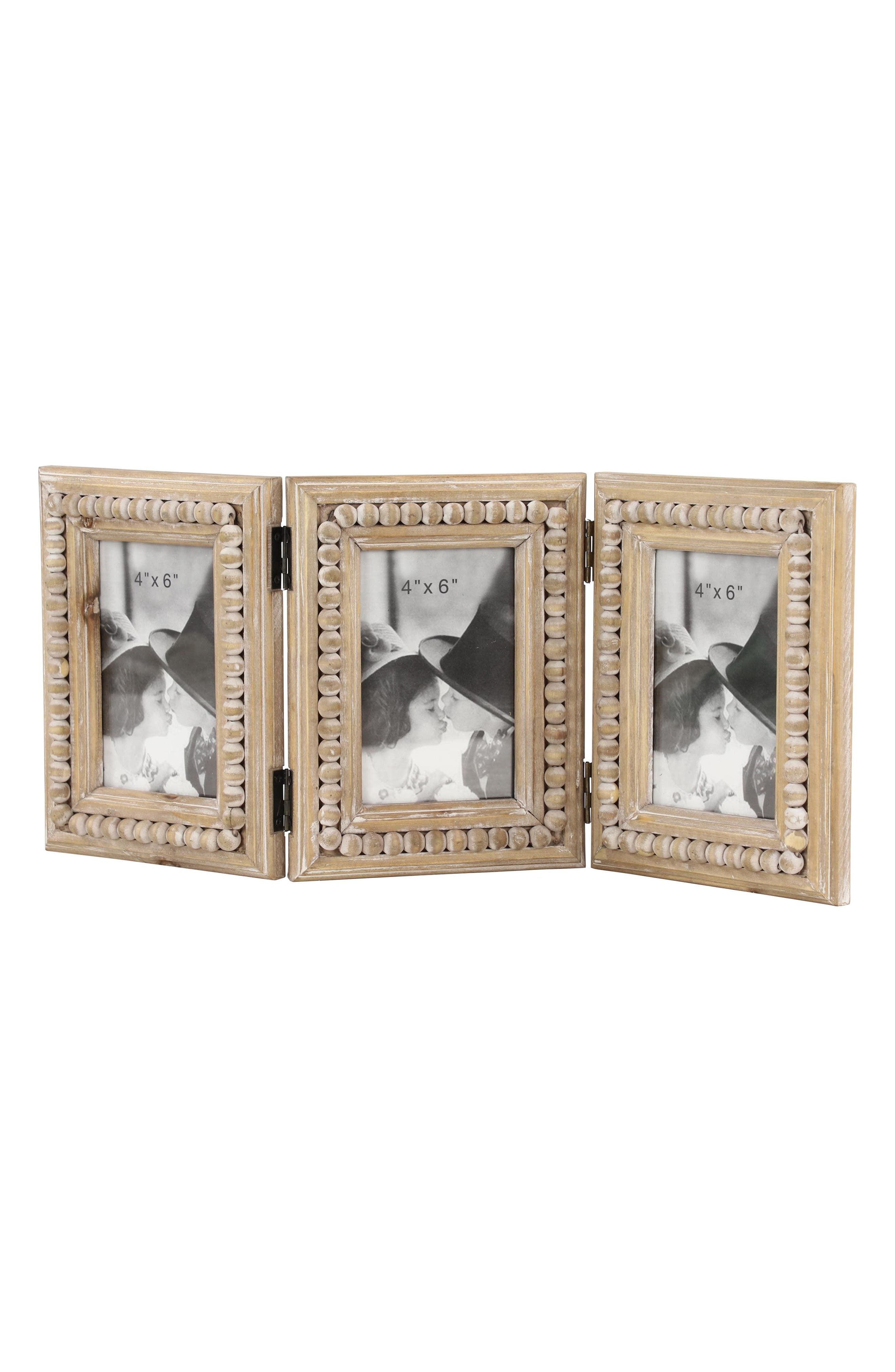 UMA Farmhouse 4" x 6" Tri-Fold Picture Frame