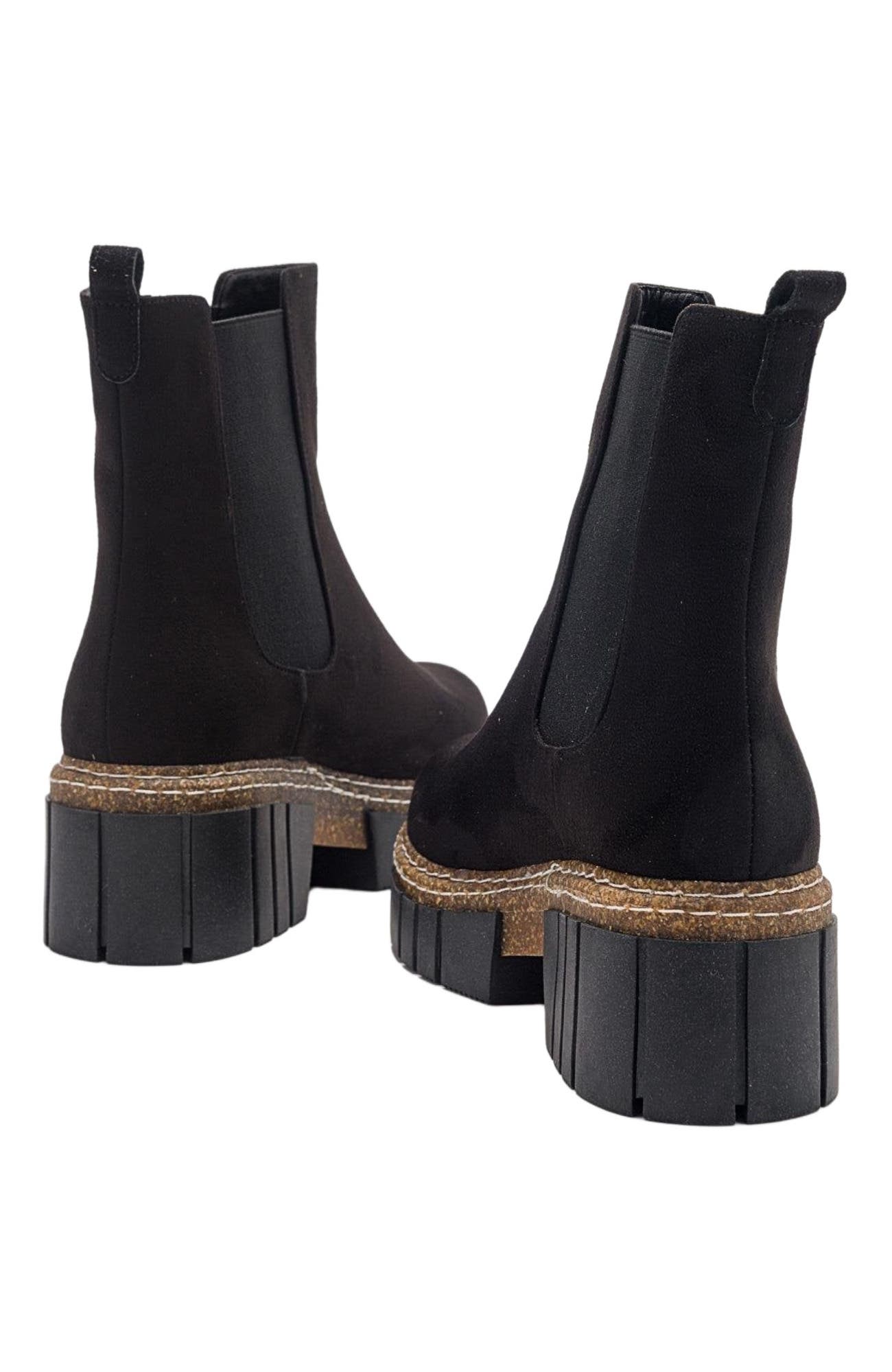 Prologue Shoes Luz Block Heel Boot, Alternate, color, Black Suede