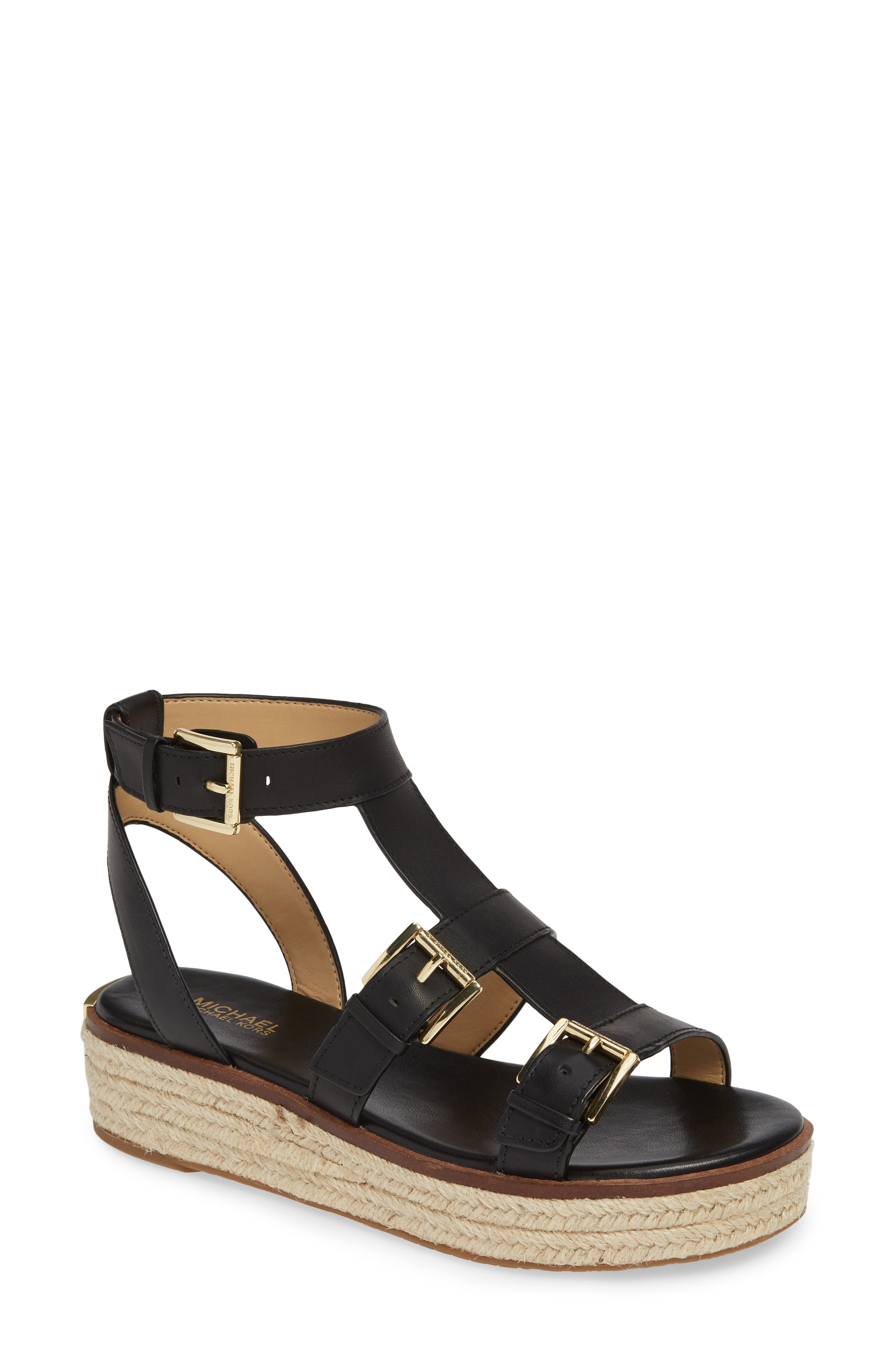 MICHAEL Michael Kors Cunningham Strappy Espadrille Sandal, Main, color, 
