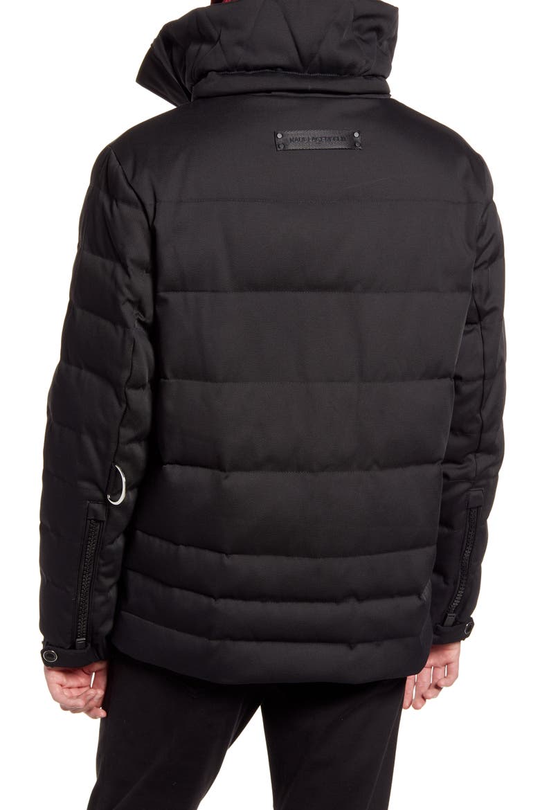 Down & Feather Parka, Alternate, color, BLACK