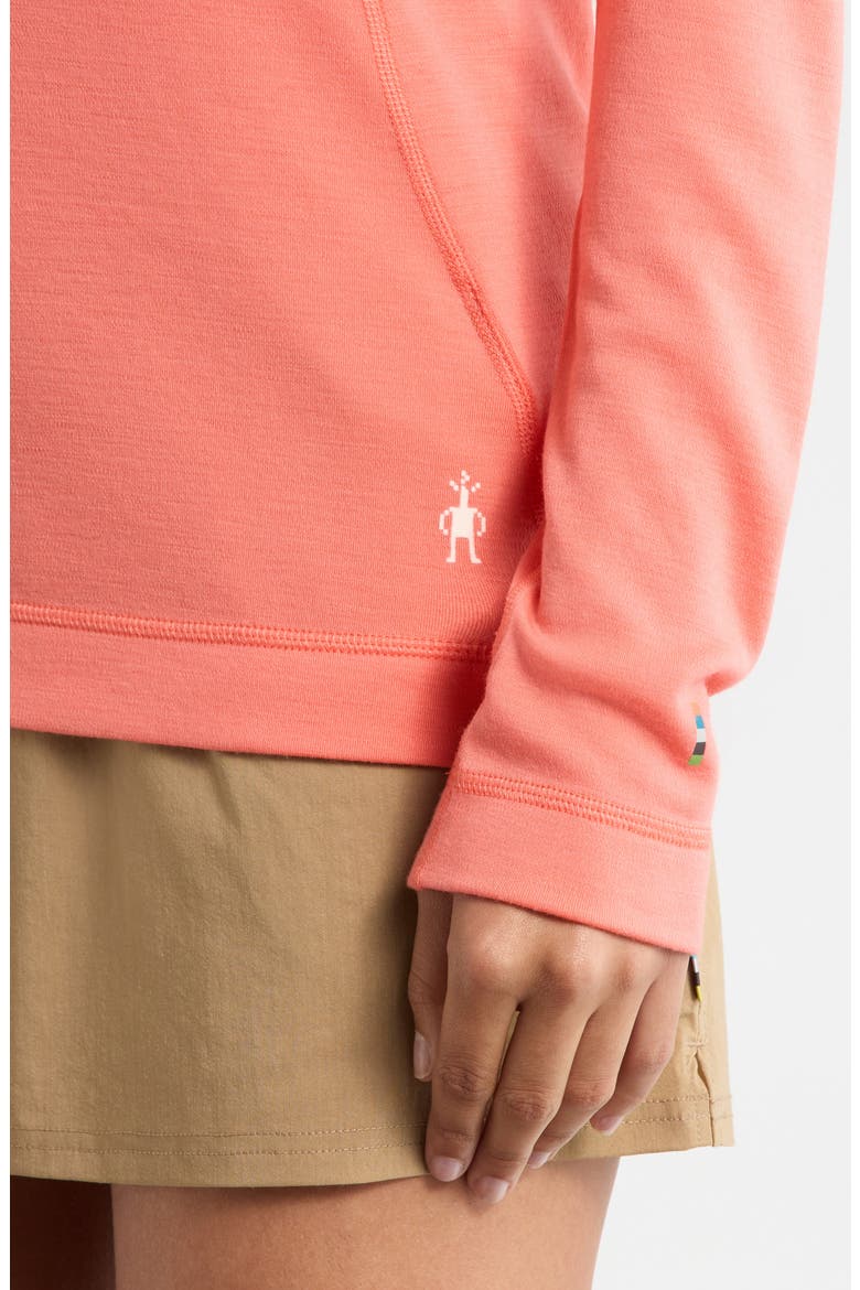 Classic Thermal Merino Base Layer Long Sleeve Top, Alternate, color, CORAL REEF